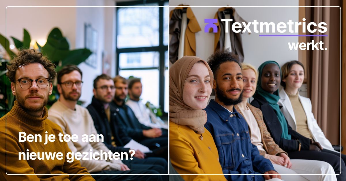 D&I Textmetrics werknemers koffie tijd