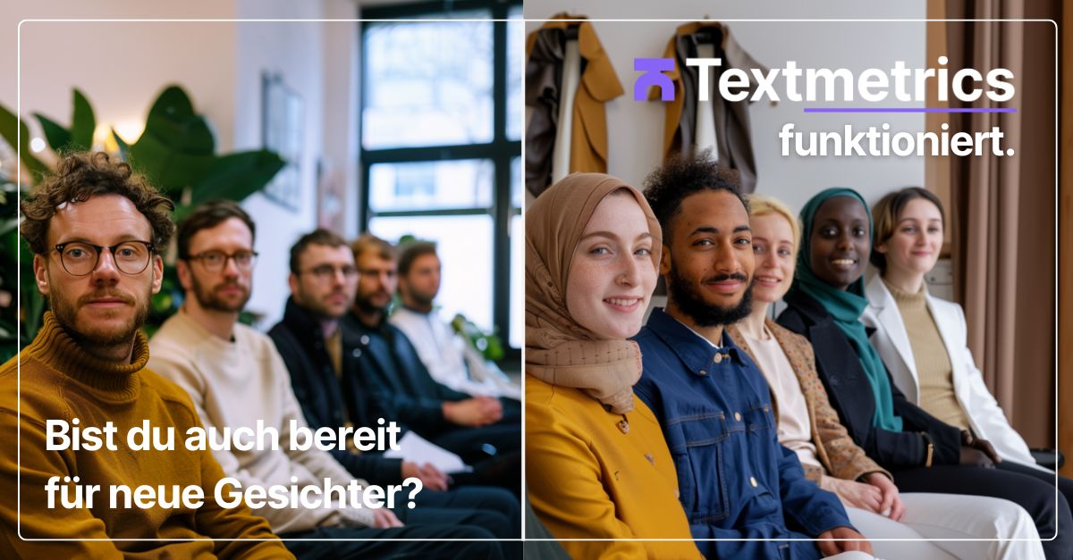 Nieuwe gezichten Textmetrics Mitarbeiter Kaffeezeit